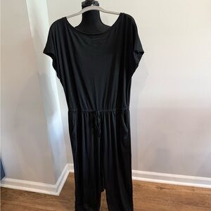 Black Short Sleeve Jumpsuit